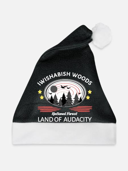 Iwishabish woods - Weihnachtsmütze - Schwarz/Weiß