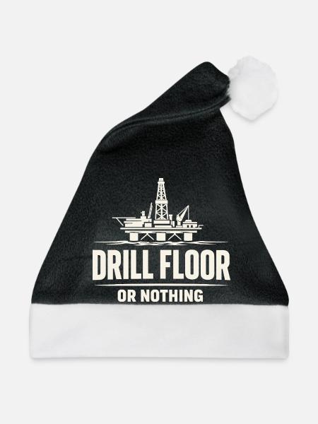 Offshore-bohrer-rig-bohrer Bohrboden Offshore - Weihnachtsmütze - Schwarz/Weiß - Vorne