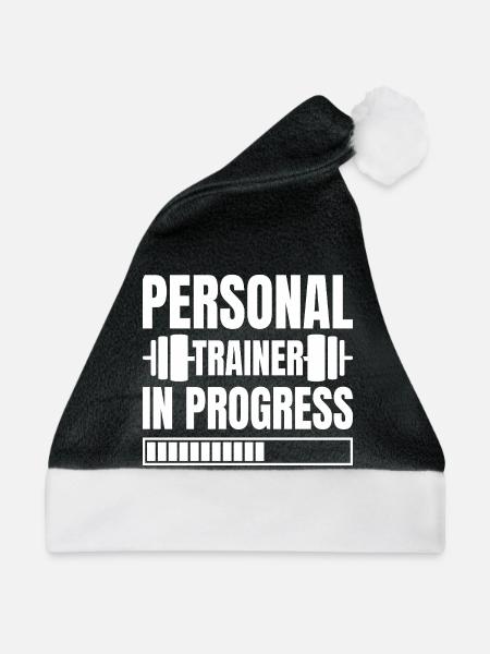 Powerlifting Bodybuilder Personal Trainer Progress - Weihnachtsmütze - Schwarz/Weiß