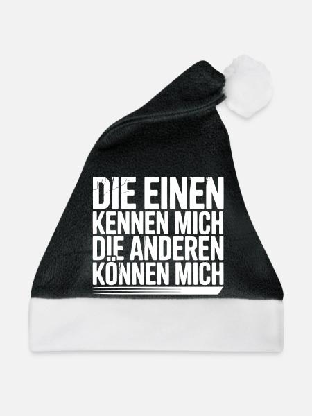 Lustiges Statement Selbstbewusstsein - Weihnachtsmütze - Schwarz/Weiß
