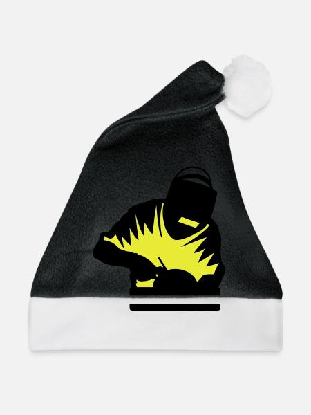 Schweisser 2 Farbig - Weihnachtsmütze - Schwarz/Weiß