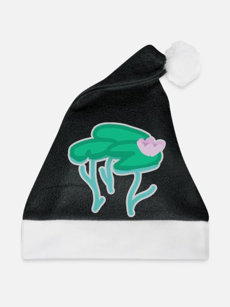 Seerose - Weihnachtsmütze - Schwarz/Weiß - Vorne
