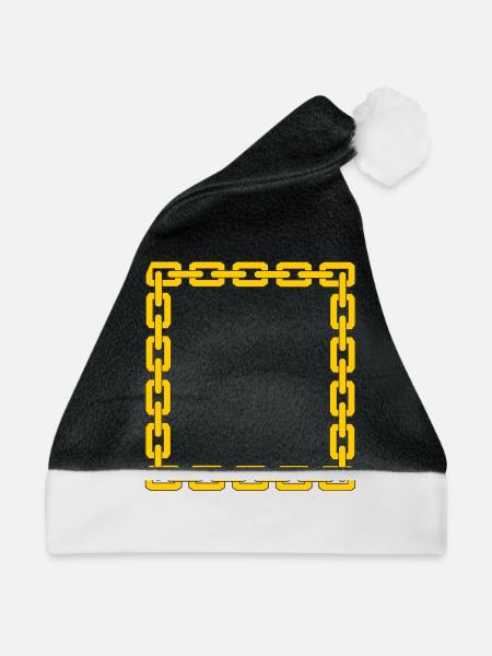 Kette - Weihnachtsmütze - Schwarz/Weiß
