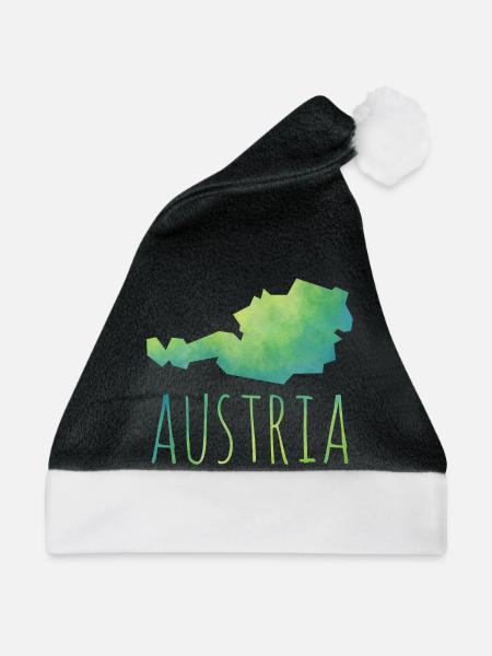 austria - Weihnachtsmütze - Schwarz/Weiß