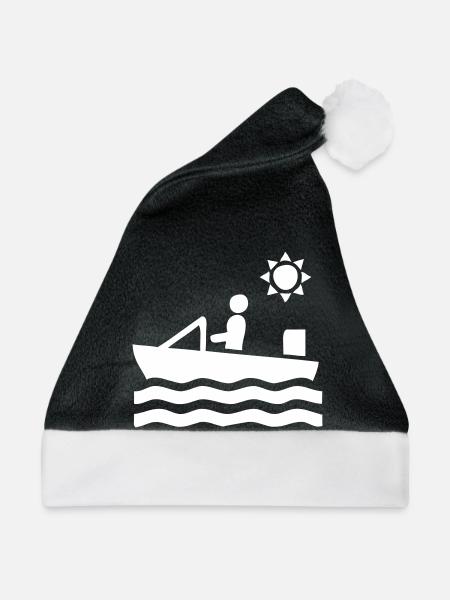 Boot Fahrer - Weihnachtsmütze - Schwarz/Weiß