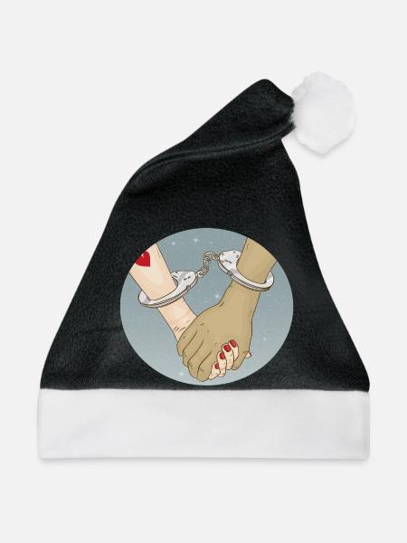 Handcuffs - Weihnachtsmütze - Schwarz/Weiß