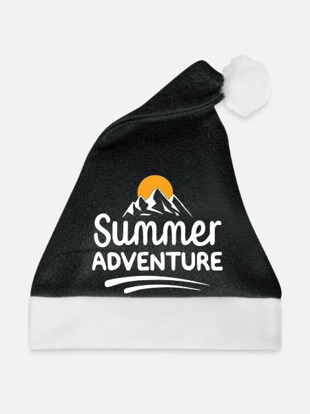 Sommer-Abenteuer - Weihnachtsmütze - Schwarz/Weiß - Vorne