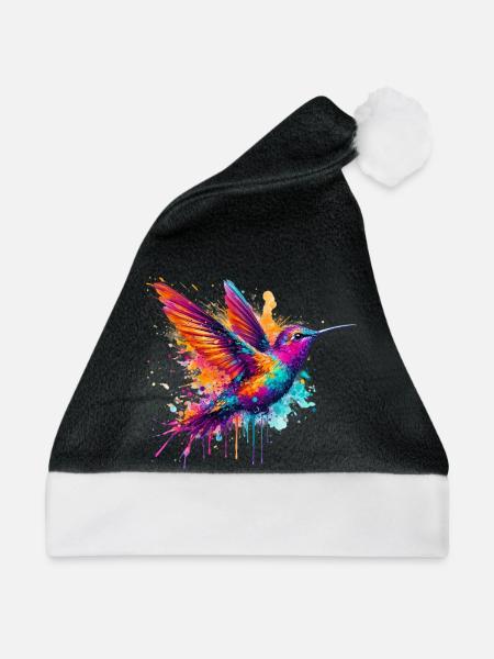 Kolibri - Weihnachtsmütze - Schwarz/Weiß
