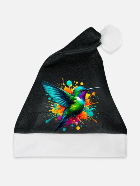 Kolibri - Weihnachtsmütze - Schwarz/Weiß