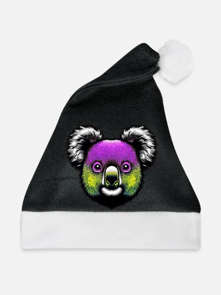 Koala - Weihnachtsmütze - Schwarz/Weiß