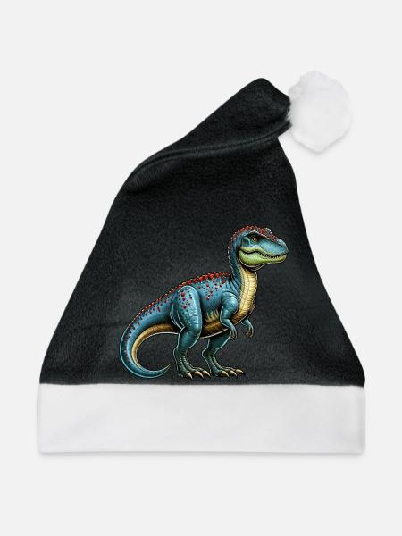 Dinosaurier - Weihnachtsmütze - Schwarz/Weiß