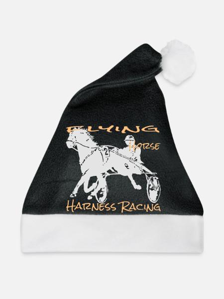 Traber trabrennen - Weihnachtsmütze - Schwarz/Weiß
