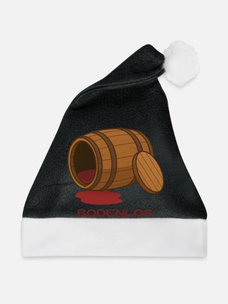 BODENLOS - Weihnachtsmütze - Schwarz/Weiß