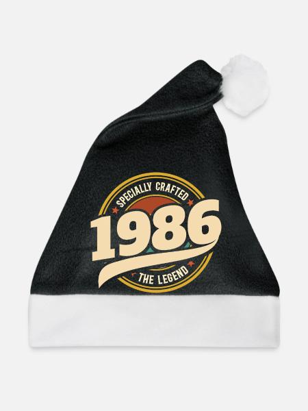 1986 Legend 40 Jahre Jubiläum Mann - Weihnachtsmütze - Schwarz/Weiß