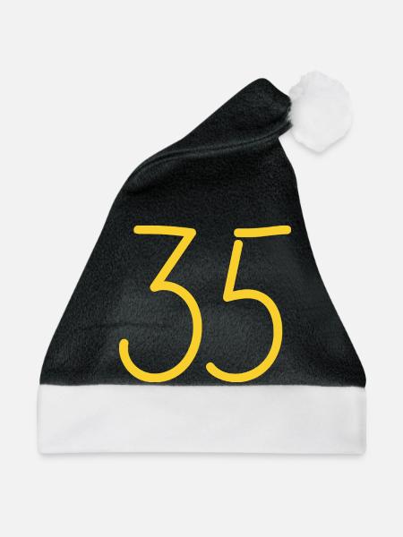 35 - Weihnachtsmütze - Schwarz/Weiß