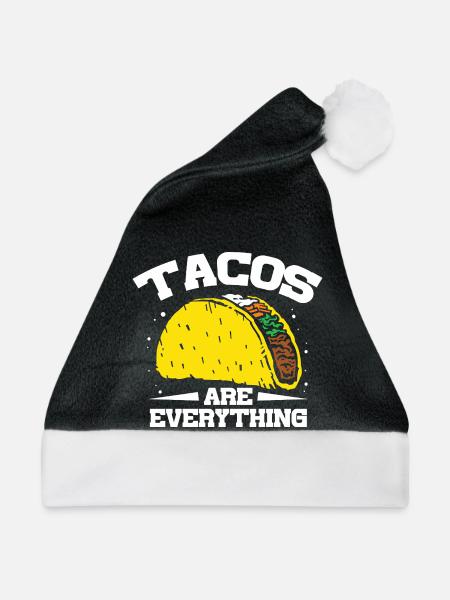 tacos are everything - Weihnachtsmütze - Schwarz/Weiß