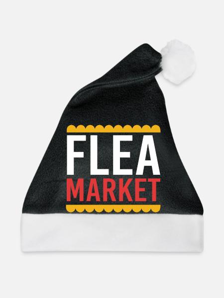 Trödelmarkt Flohmarkt - Weihnachtsmütze - Schwarz/Weiß