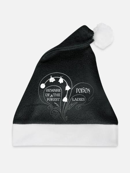 Giftige Weiße Schönheit – Maiglöckchen - Weihnachtsmütze - Schwarz/Weiß