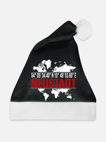 Neustadt - Weihnachtsmütze - Schwarz/Weiß - Vorne