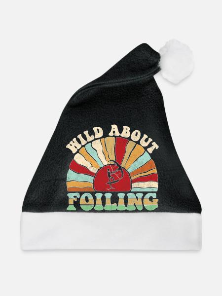 Wild about Foiling - retro sunset - Weihnachtsmütze - Schwarz/Weiß