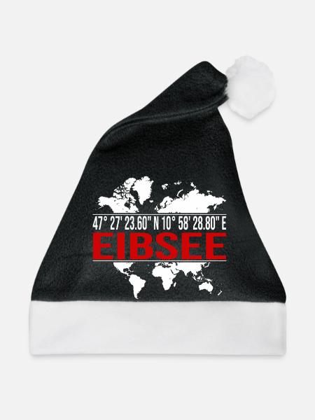Eibsee - Weihnachtsmütze - Schwarz/Weiß - Vorne