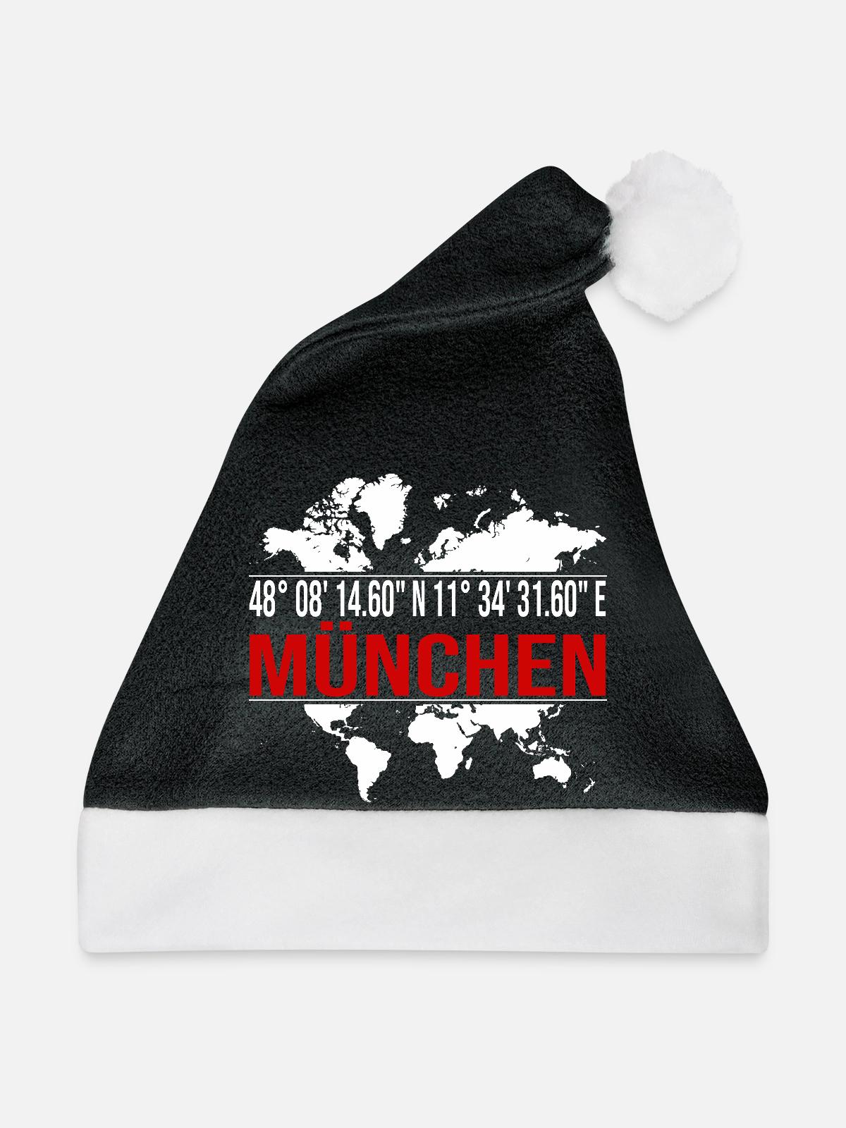 München - Weihnachtsmütze - Schwarz/Weiß - Vorne