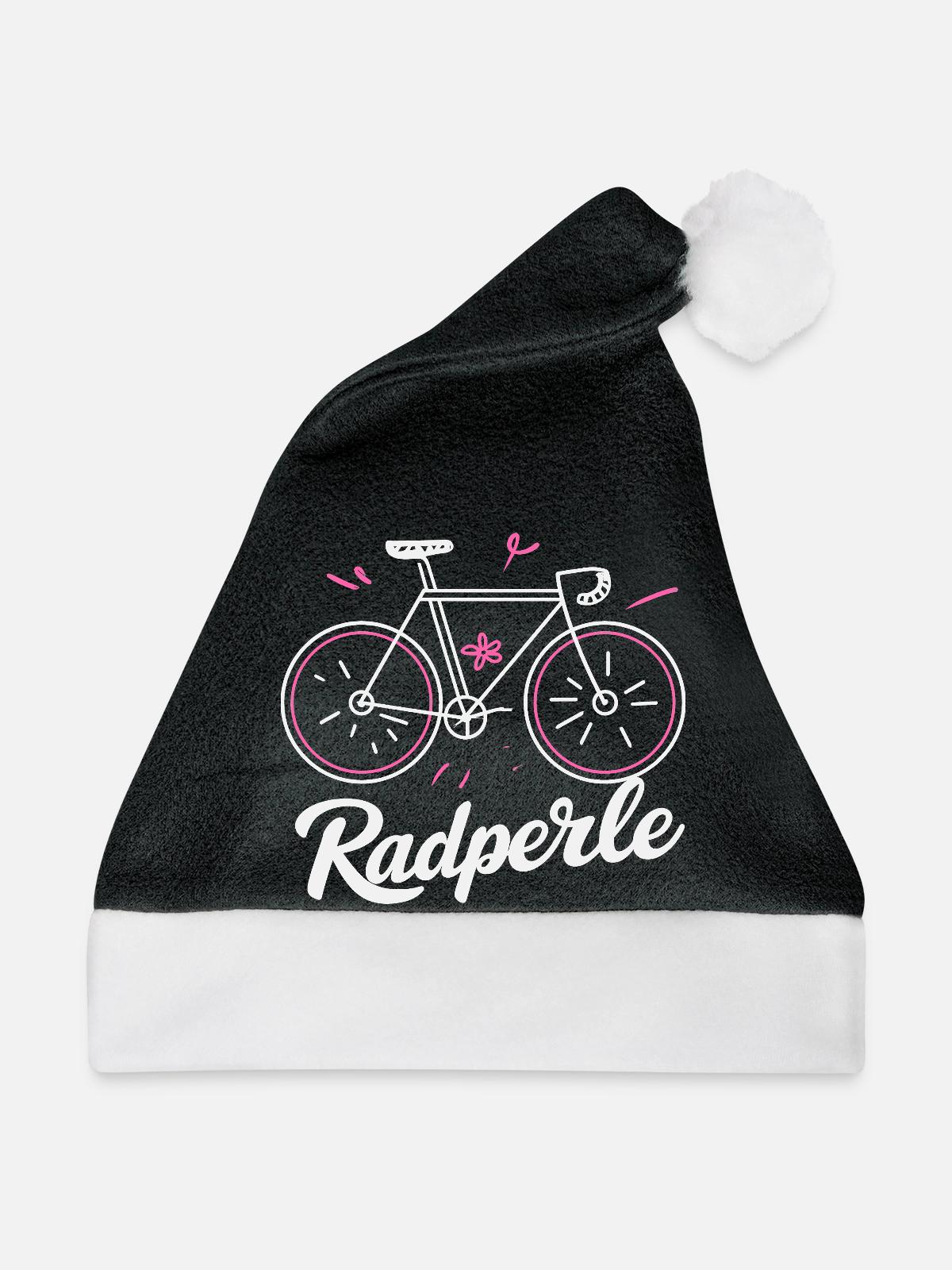Radperle - Weihnachtsmütze - Schwarz/Weiß - Vorne
