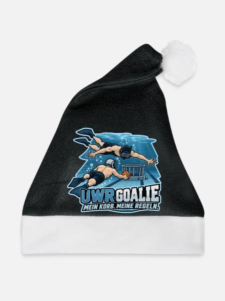 Unterwasser Rugby Goalie - Weihnachtsmütze - Schwarz/Weiß