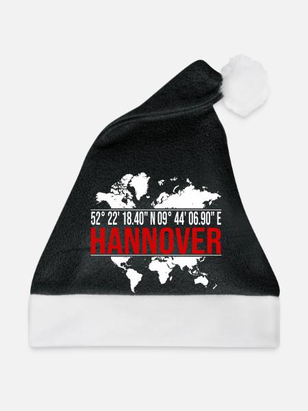 Hannover - Weihnachtsmütze - Schwarz/Weiß - Vorne