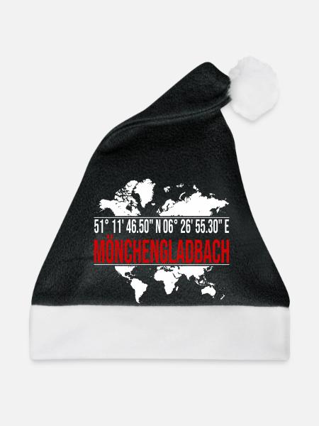 Mönchengladbach - Weihnachtsmütze - Schwarz/Weiß