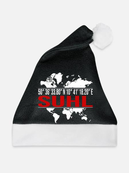 Suhl - Weihnachtsmütze - Schwarz/Weiß