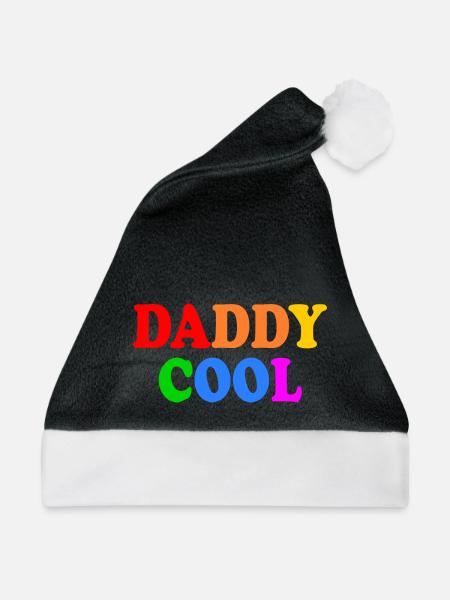 Daddy cool - Weihnachtsmütze - Schwarz/Weiß - Vorne