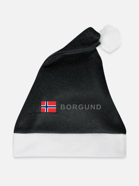 Borgund Norwegen - Weihnachtsmütze - Schwarz/Weiß