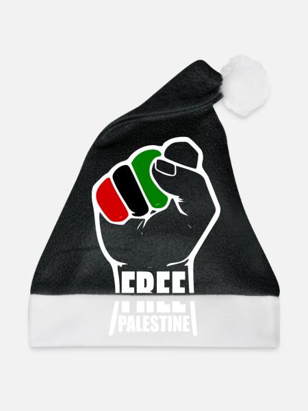 Free palestine - Weihnachtsmütze - Schwarz/Weiß