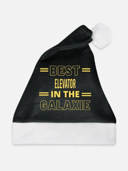 Das Beste aller Zeiten IM GALAXIE-AUFZUG - Weihnachtsmütze - Schwarz/Weiß - Vorne