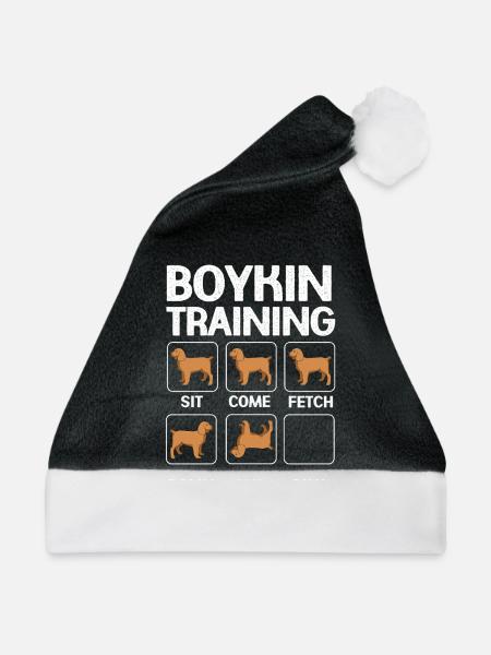 Boykin Spaniel - Weihnachtsmütze - Schwarz/Weiß