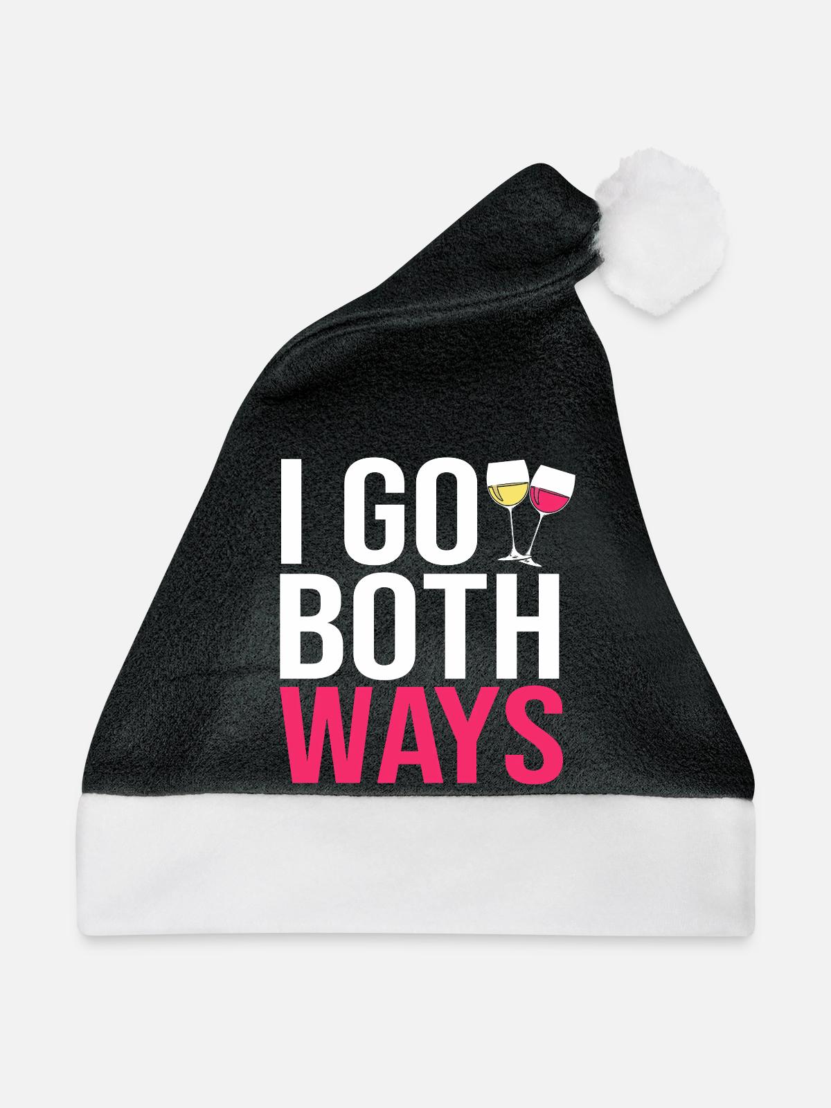 Sommelier - Weihnachtsmütze - Schwarz/Weiß - Vorne