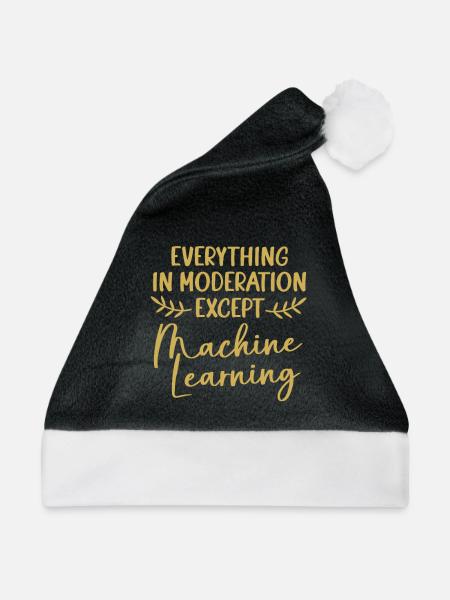 GPT Coder Programmierer - Weihnachtsmütze - Schwarz/Weiß