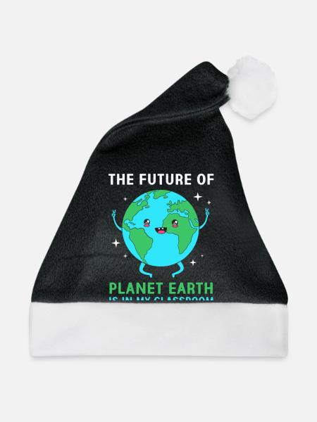 Earth Day - Weihnachtsmütze - Schwarz/Weiß