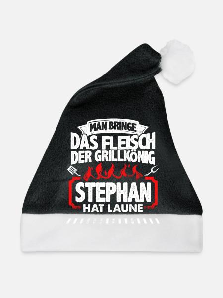 STEPHAN - Grill - Weihnachtsmütze - Schwarz/Weiß