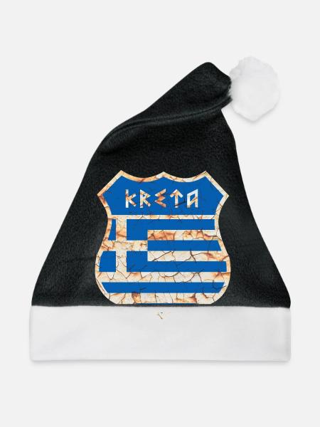 Kreta - Weihnachtsmütze - Schwarz/Weiß