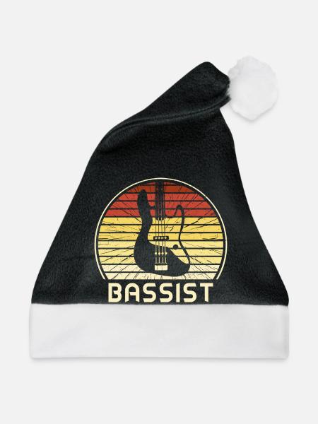 Bassist Design - Weihnachtsmütze - Schwarz/Weiß