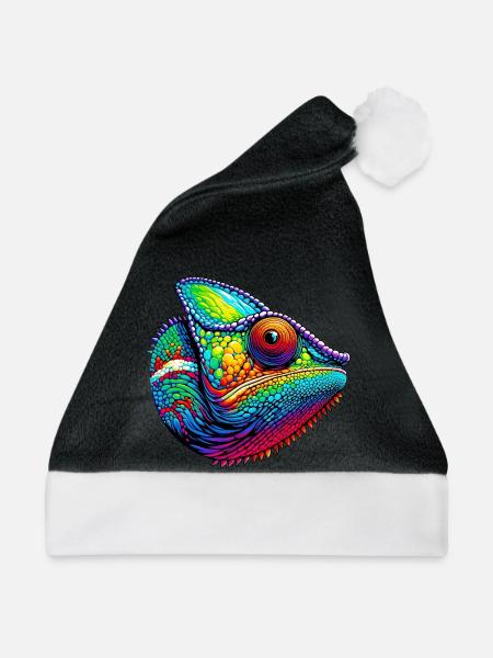 Chamäleon - Weihnachtsmütze - Schwarz/Weiß