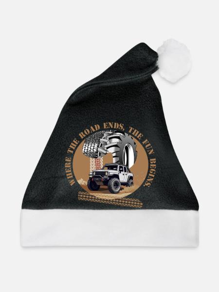 Offroad Fahrer - Weihnachtsmütze - Schwarz/Weiß