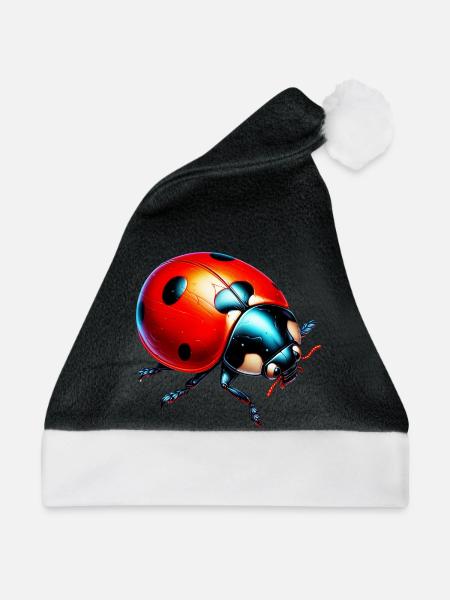 Marienkäfer - Weihnachtsmütze - Schwarz/Weiß