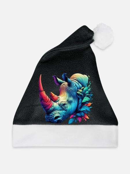 Nashorn - Weihnachtsmütze - Schwarz/Weiß