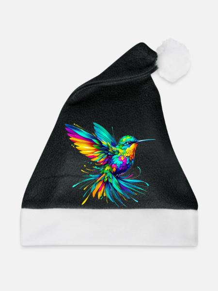 Kolibri - Weihnachtsmütze - Schwarz/Weiß
