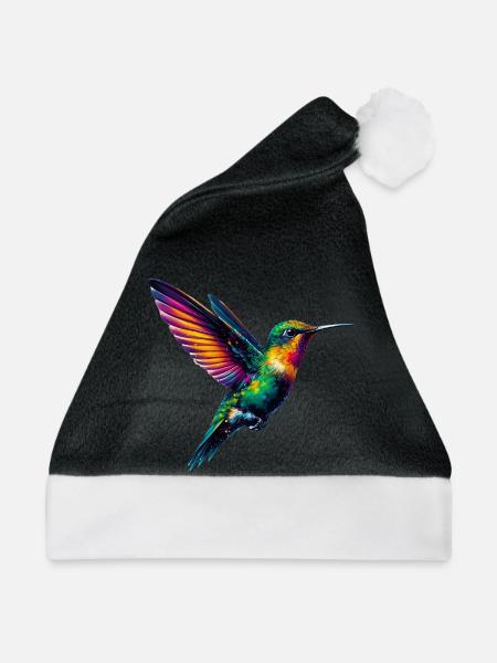 Kolibri - Weihnachtsmütze - Schwarz/Weiß