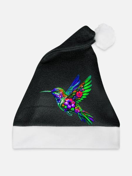 Kolibri - Weihnachtsmütze - Schwarz/Weiß