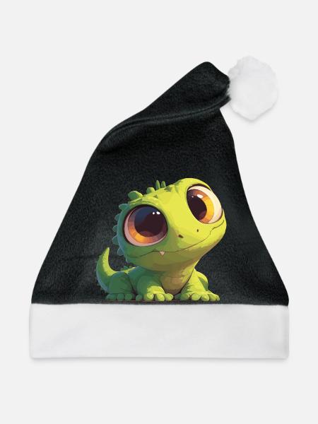 Eidechsen Eidechse - Weihnachtsmütze - Schwarz/Weiß